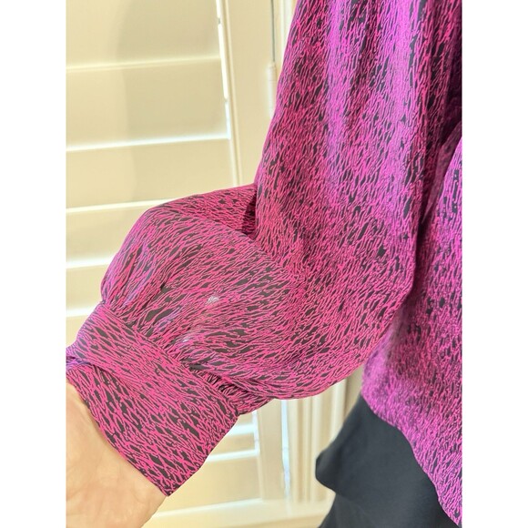 Worthington Women's Raspberry and Black Print Size XL - Picture 4 of 7